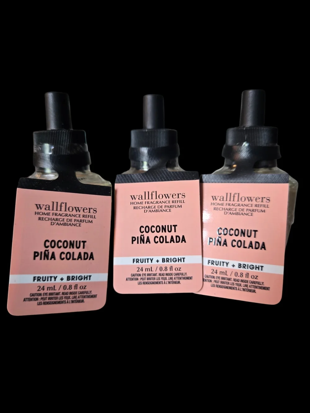 3pc Bath & Body Works Coconut Piña Colada Wallflower Refill - NEW!!